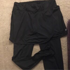 Black Skirted Leggings